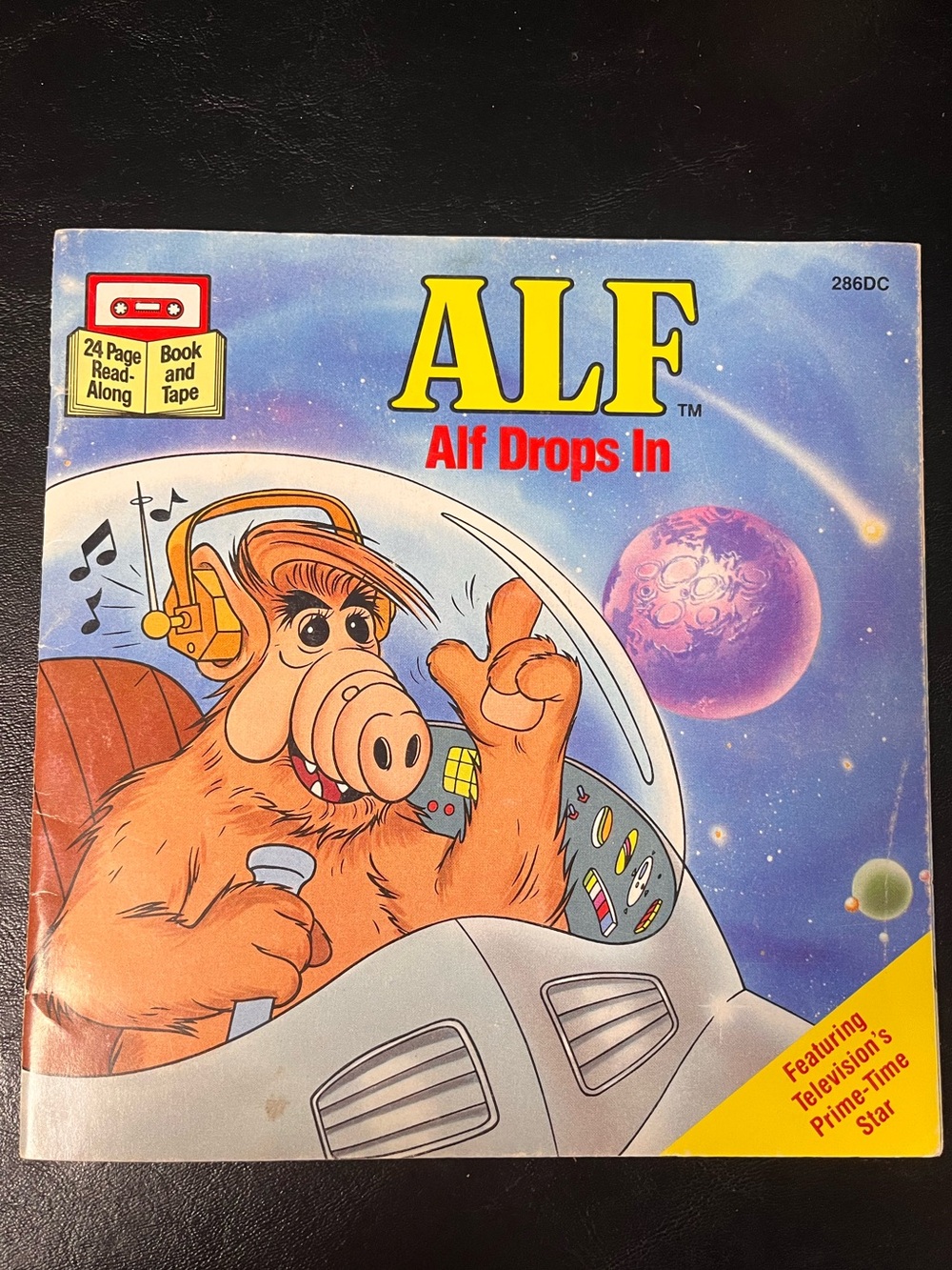 Alf drops in - book - tape not included